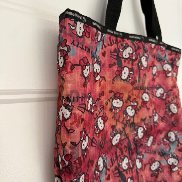 Hello Kitty - Little Devil - Nylon Tote Bag - Picture 3 of 8